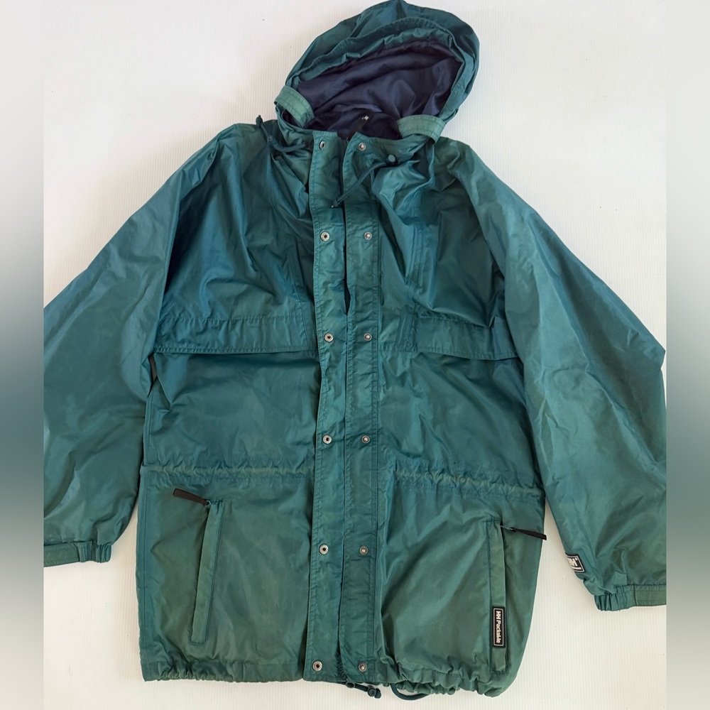 Helly Hansen Windbreaker Jacket Mens M Green Tech Packable Wind Rain Resist